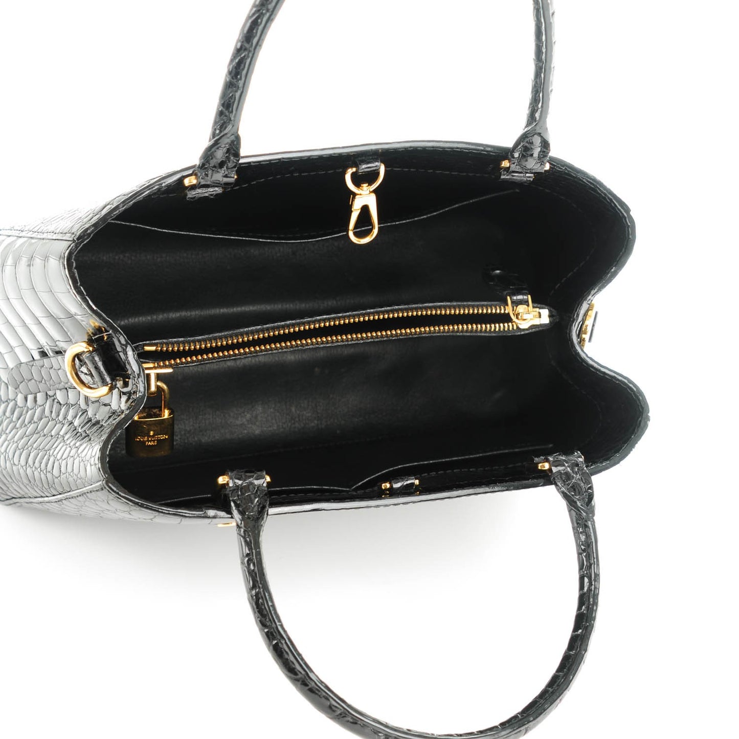 Crocodile Brilliant Montaigne MM Black