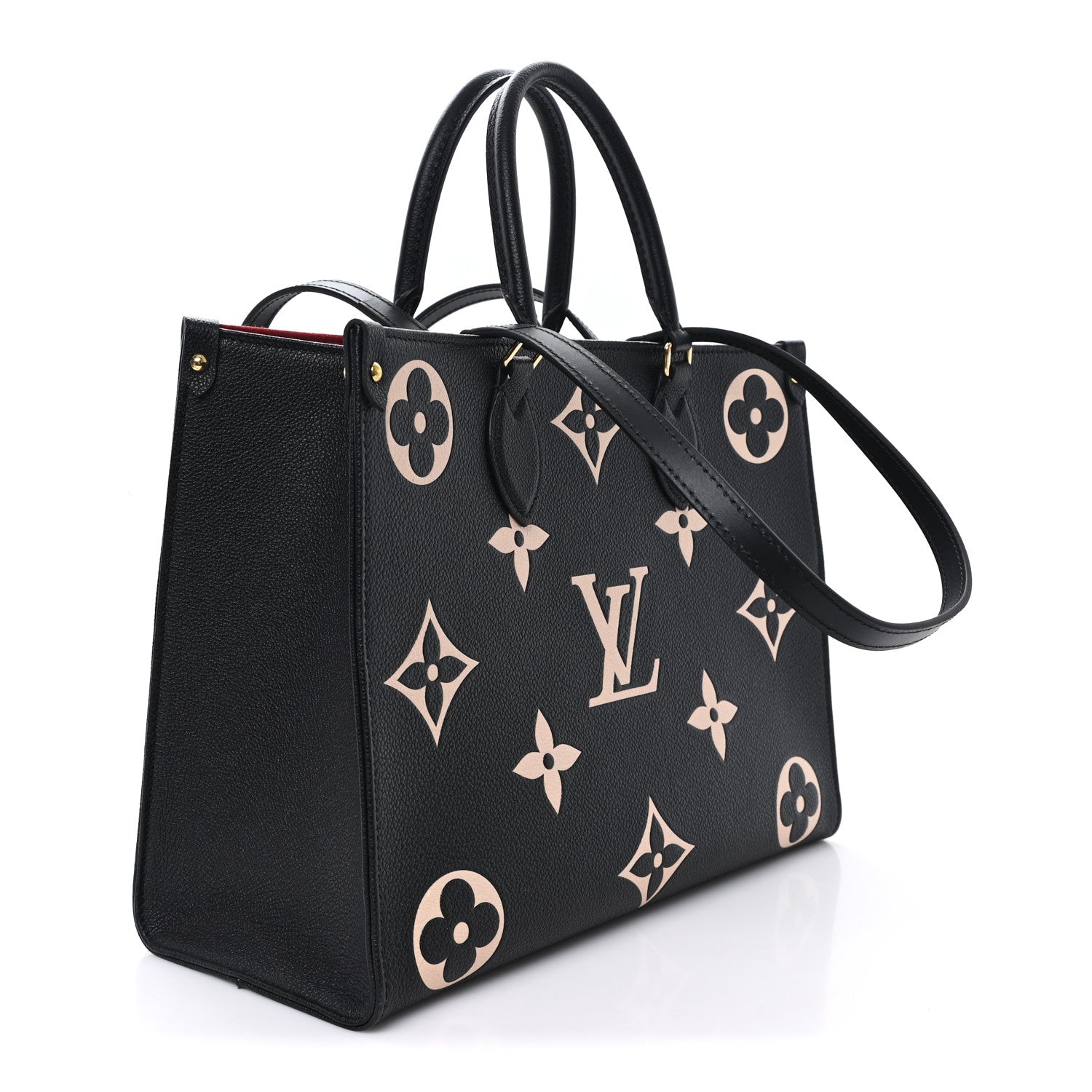 Louis Vuitton Empreinte Monogram Giant Onthego MM Black Beige 3 of 9