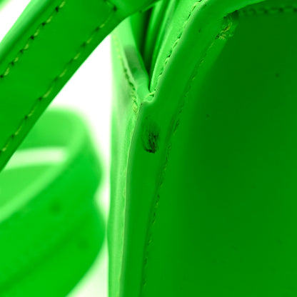 Balenciaga Shiny Box Calfskin Hourglass Top Handle Bag XS Acid Green 11 of 11