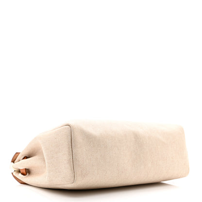 Hermes Toile Vache Calfskin Herbag PM 30 Black Natural 5 of 11