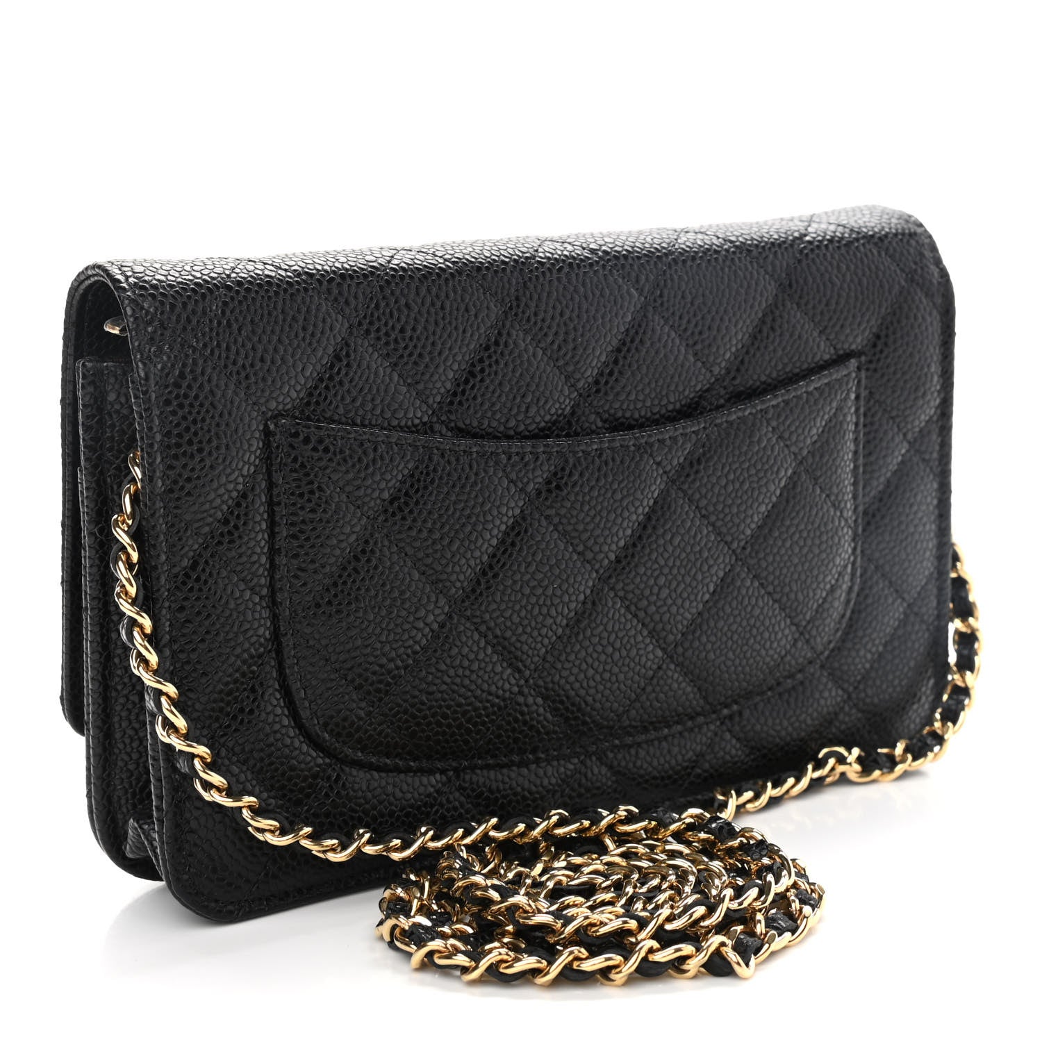 Chanel Caviar Quilted Wallet On Chain WOC Black 3 of 10