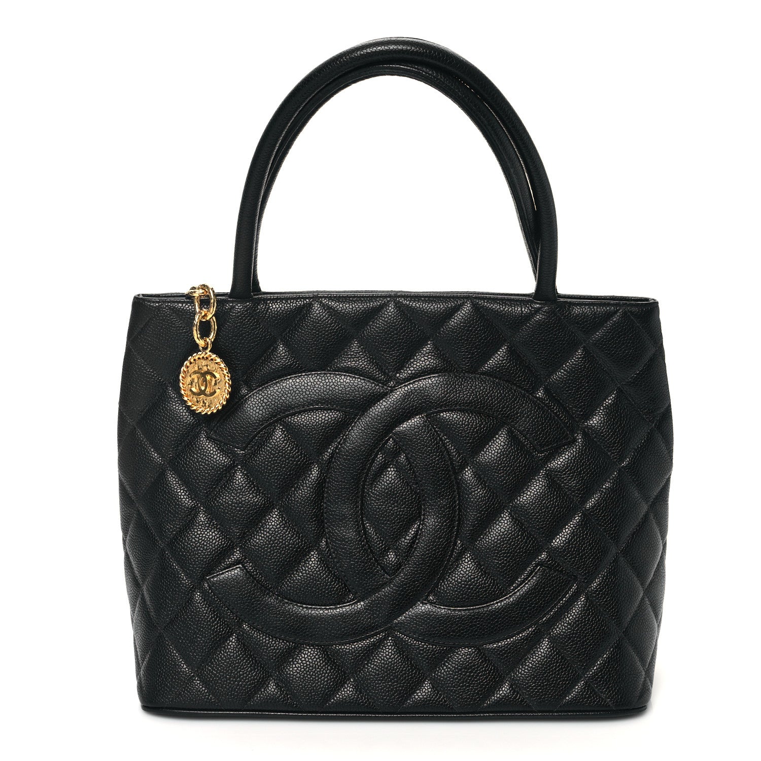 Chanel Caviar Quilted Medallion Tote Black 1 of 13