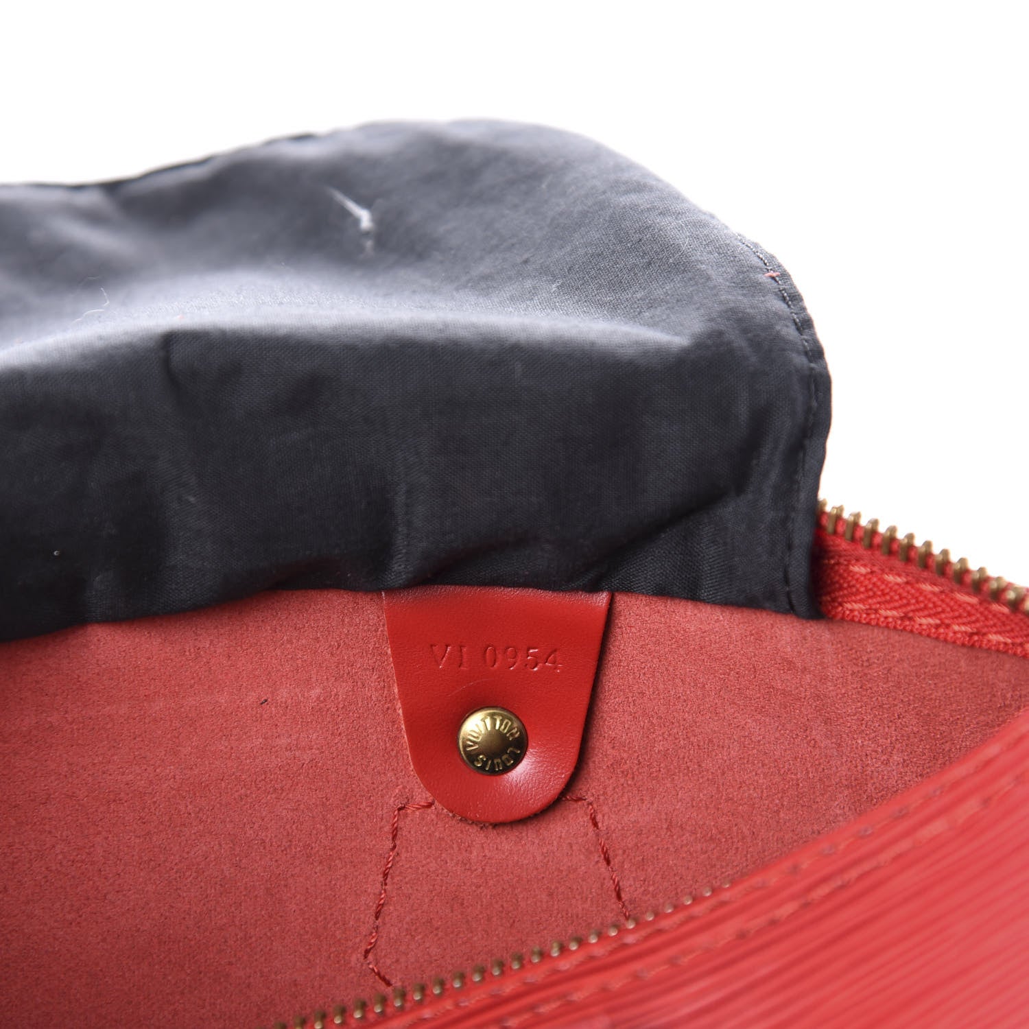 Louis Vuitton Epi Speedy 25 Castillan Red 9 of 12