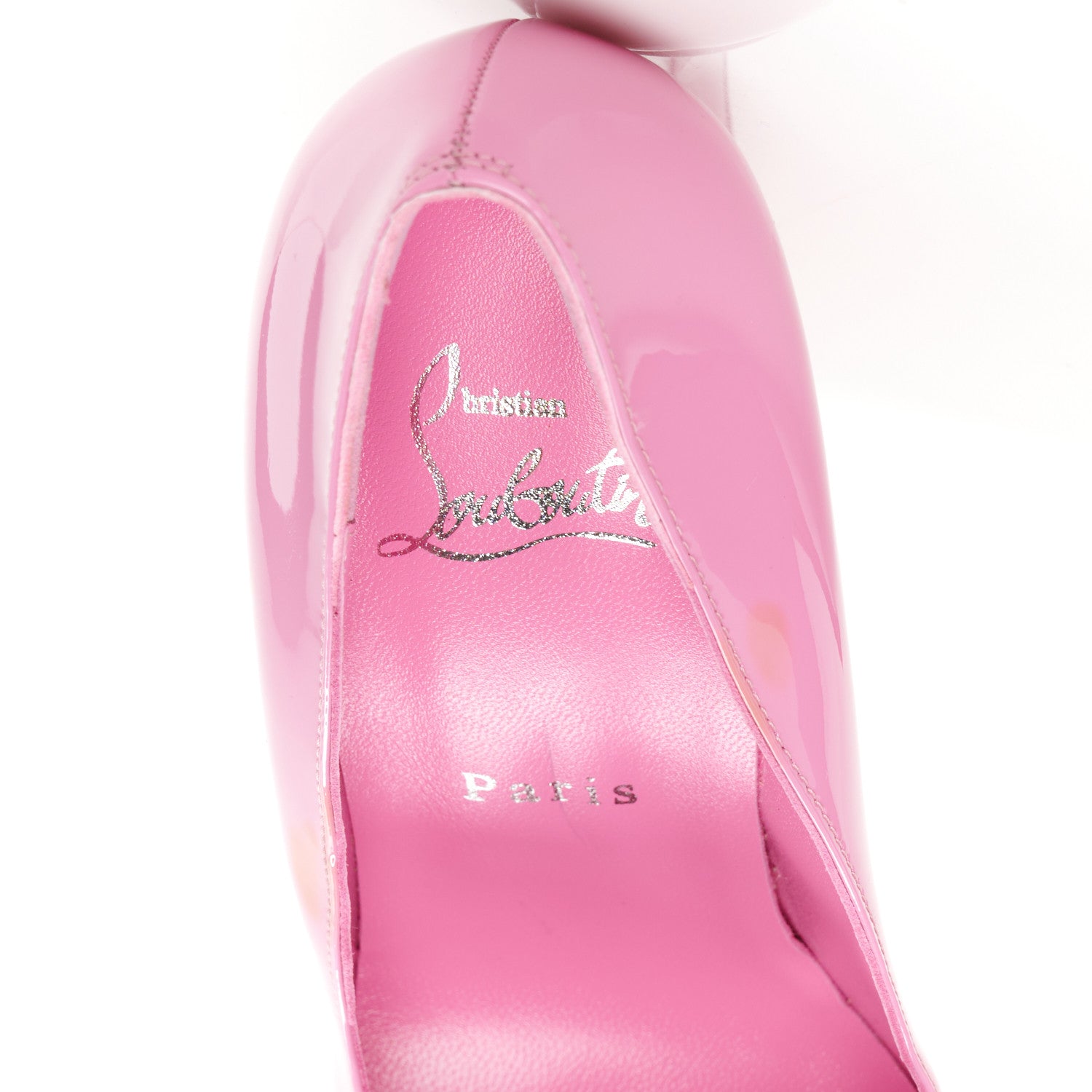 Christian Louboutin Patent Dolly Alta 160 Pumps 37 Pink 7 of 9
