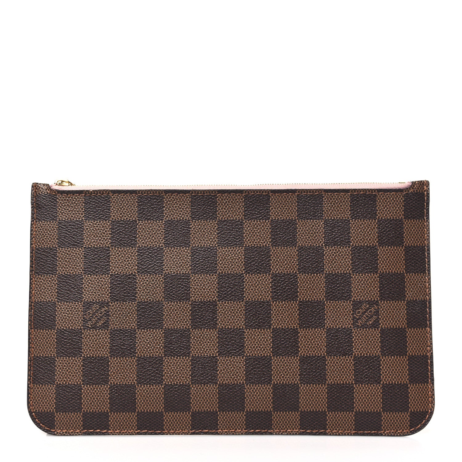 Louis Vuitton Damier Ebene Neverfull MM GM Pochette Rose Ballerine 1 of 10