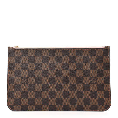 Louis Vuitton Damier Ebene Neverfull MM GM Pochette Rose Ballerine 1 of 10