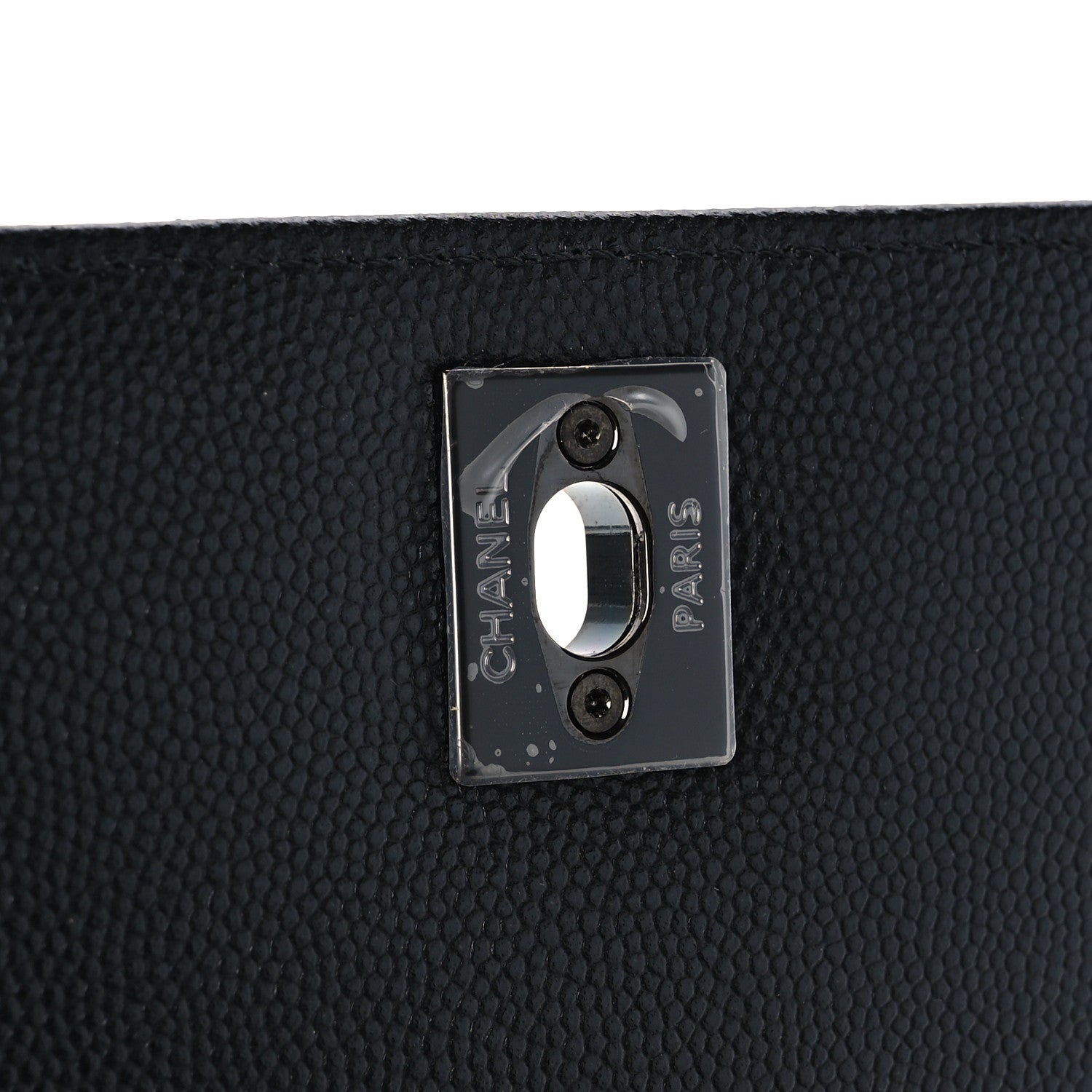 Chanel Caviar Chevron Quilted Extra Mini Coco Handle Flap So Black 6 of 11