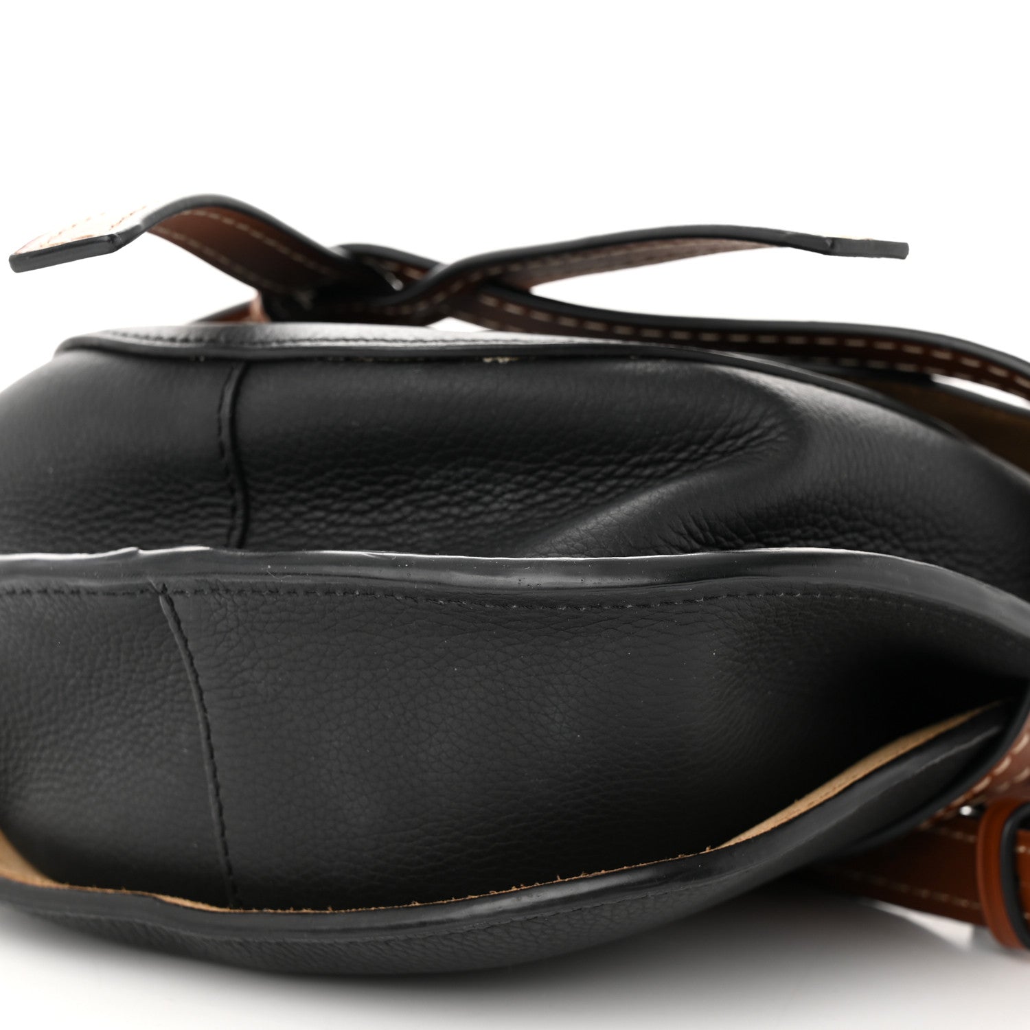Loewe Calfskin Small Gate Crossbody Bag Black Pecan 9 of 10