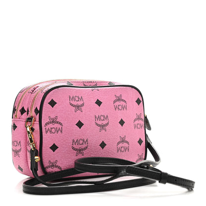 MCM Visetos Mini Camera Crossbody Bag Pink 3 of 12