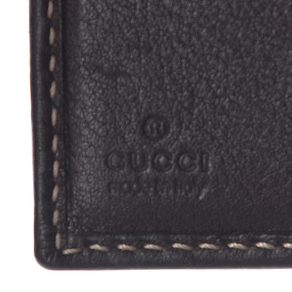 Gucci Monogram Lovely Heart French Flap Wallet Dark Brown 6 of 8