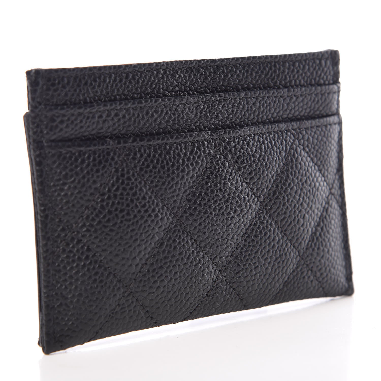 Chanel Caviar Quilted Filigree Card Holder Black 3 of 8