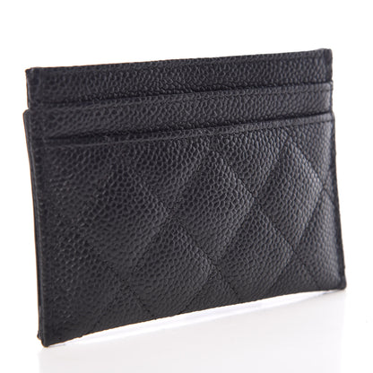 Chanel Caviar Quilted Filigree Card Holder Black 3 of 8