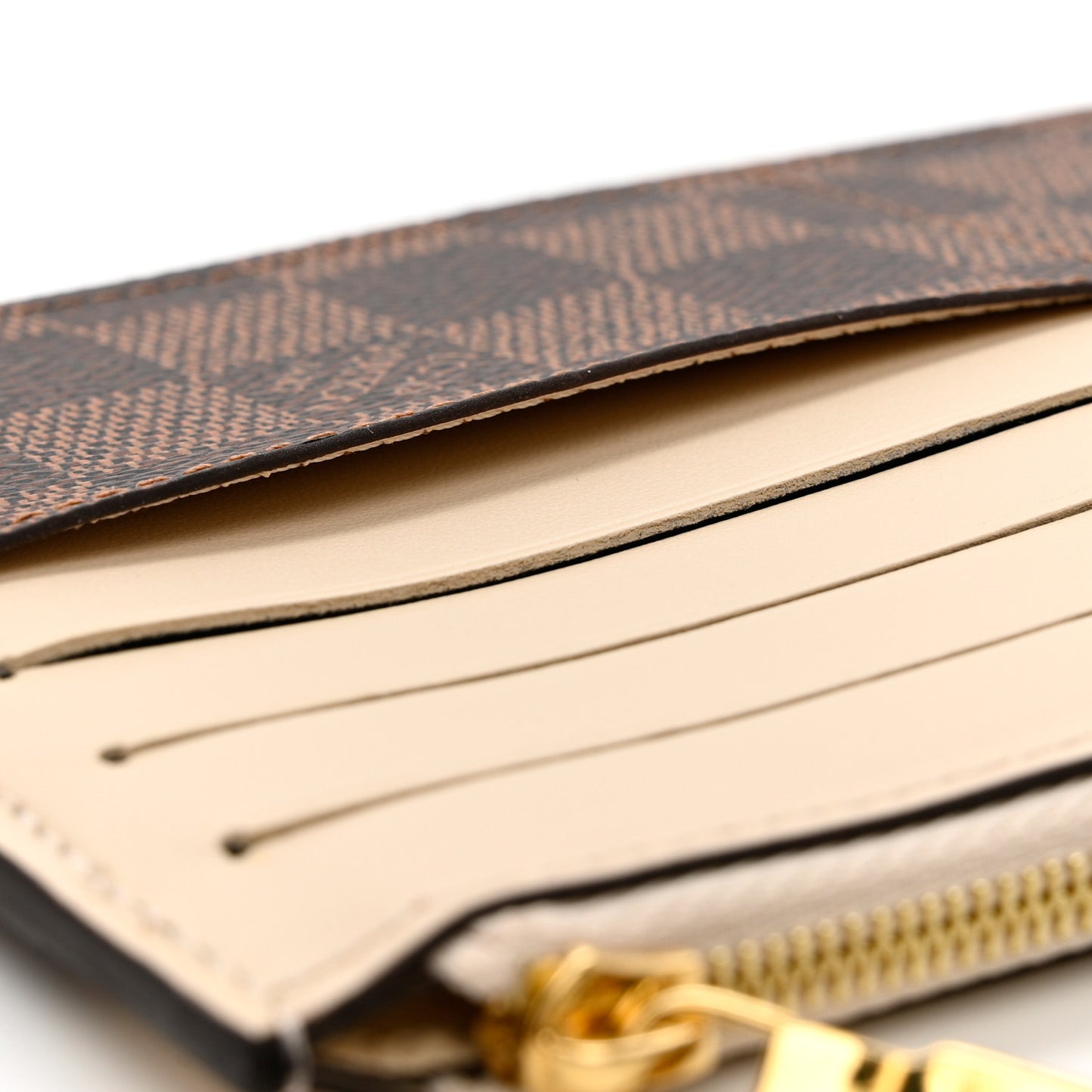 Damier Ebene Slim Purse Cream