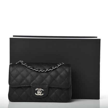 Chanel Caviar Quilted Mini Rectangular Flap Black 8 of 9