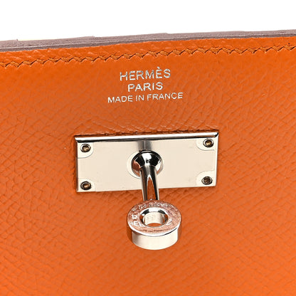 Hermes Epsom Verso Kelly Medium Wallet Abricot Rose Azalee 6 of 7