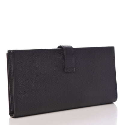 Hermes Epsom Bearn Gusset Wallet Black 3 of 8