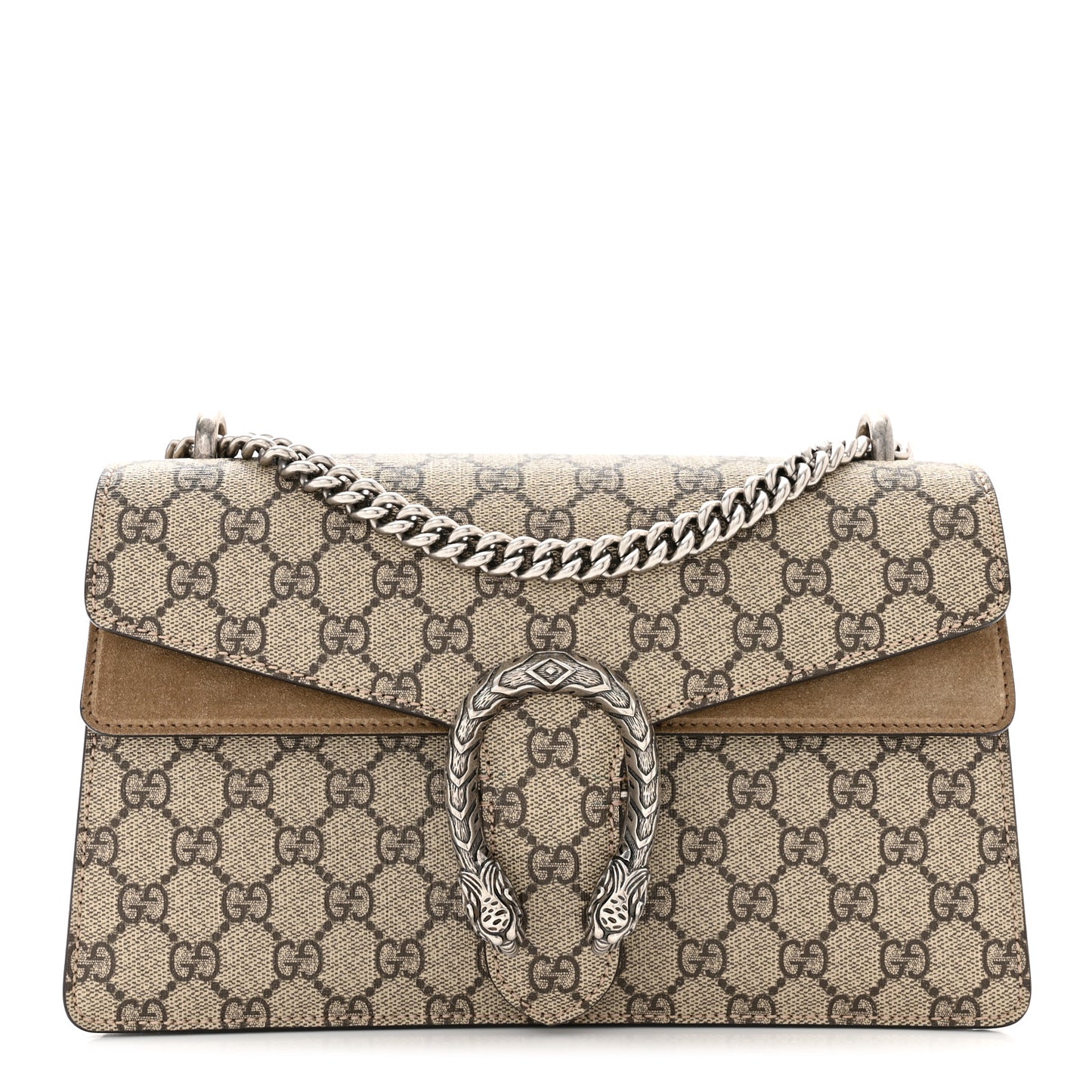GG Supreme Monogram Small Dionysus Shoulder Bag Taupe