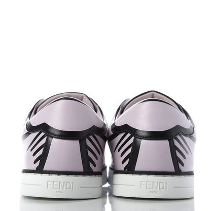Fendi X JOSHUA VIDES Nappa Rockoclick Slip On Sneakers 38 Pink Xiloph White Black 6 of 9
