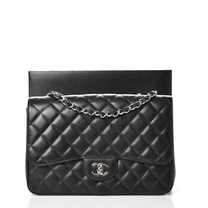 Chanel Caviar Quilted Jumbo Single Flap Black 8 of 8