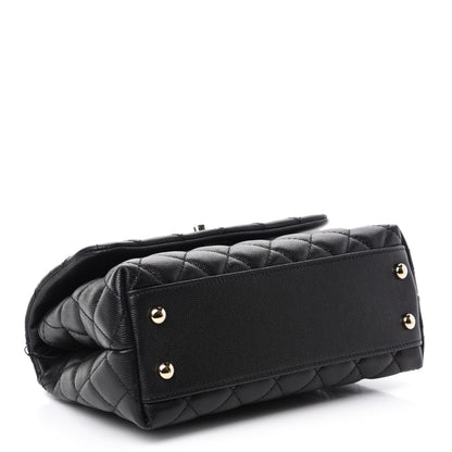 Chanel Caviar Quilted Mini Coco Handle Flap Black 4 of 10
