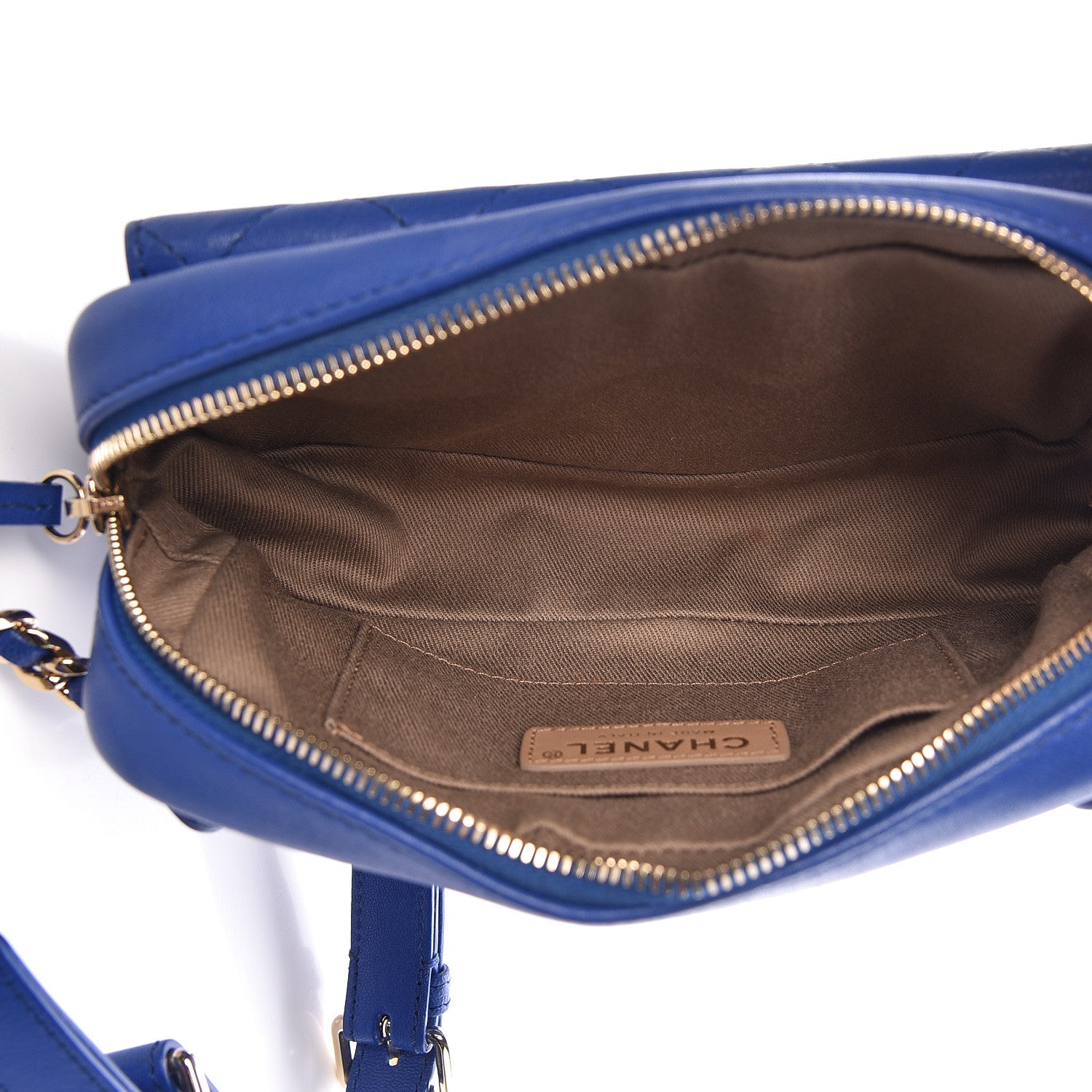 Chanel Calfskin Casual Trip Waist Bag Blue 5 of 13
