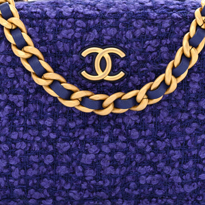 Chanel Tweed Top Handle Vanity Case Purple 8 of 11