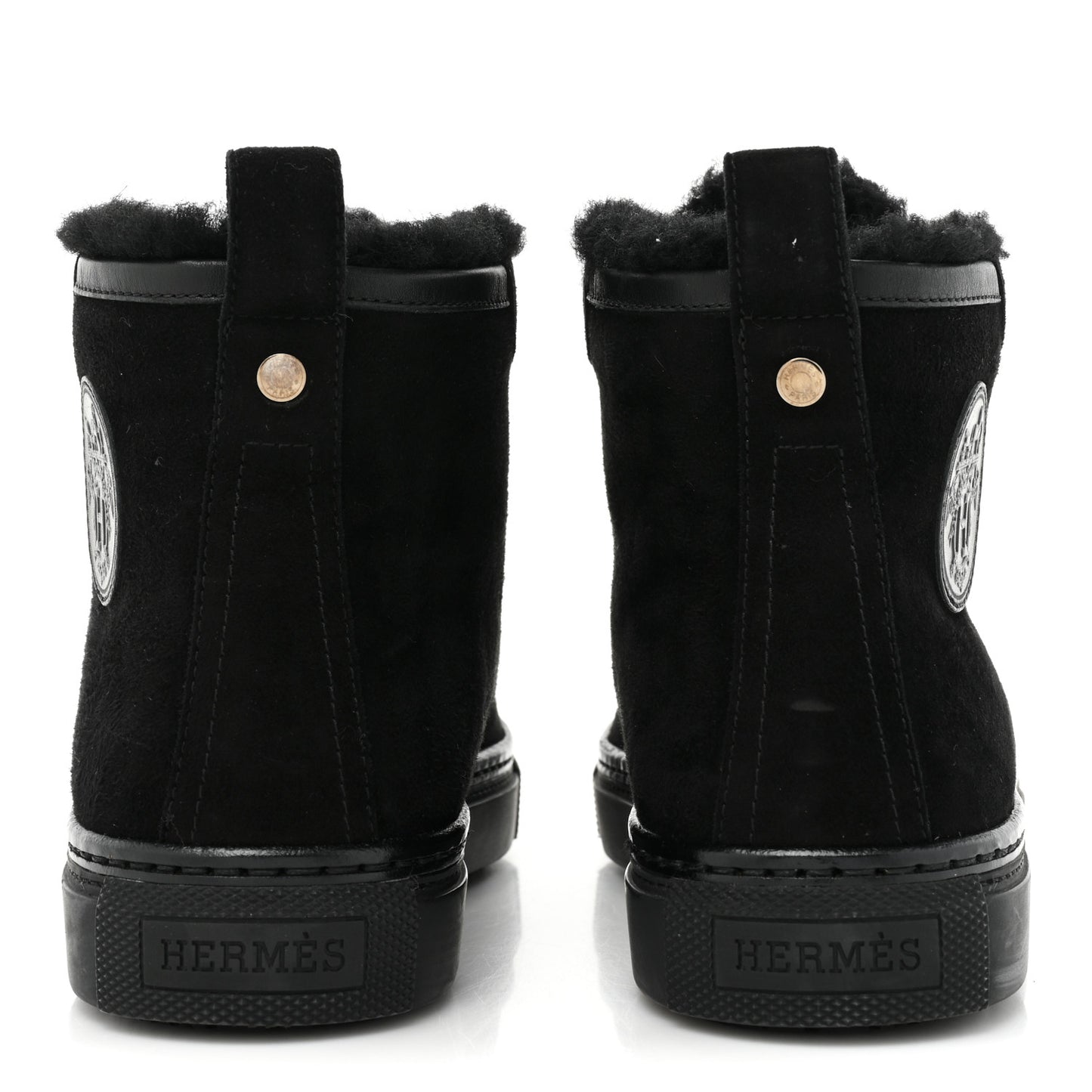 Suede Shearling Womens Jimmy High Top Sneakers 35 Black