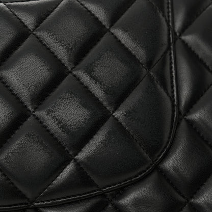 Chanel Lambskin Quilted Jumbo Double Flap Black 17 of 17