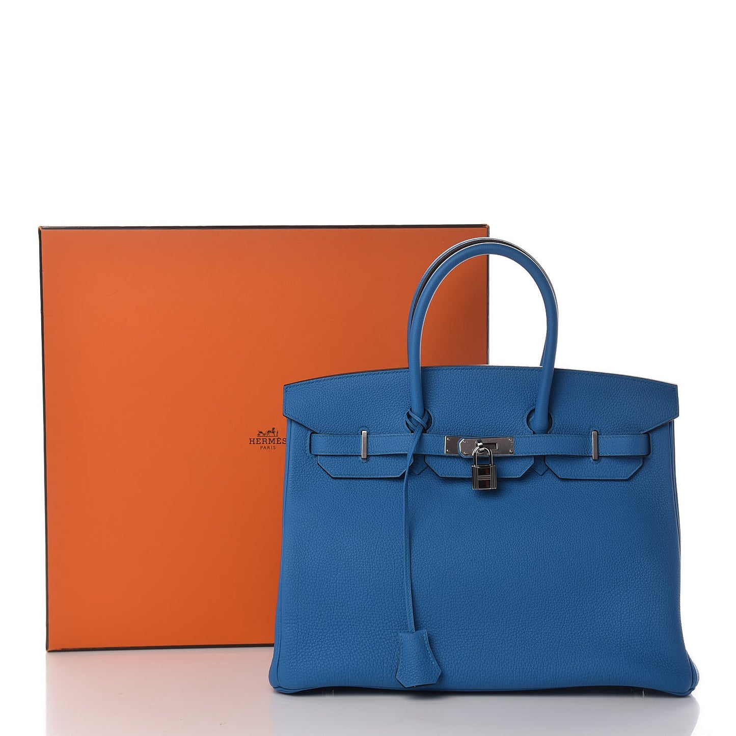 Togo Verso Birkin 35 Bleu Zanzibar Malachite