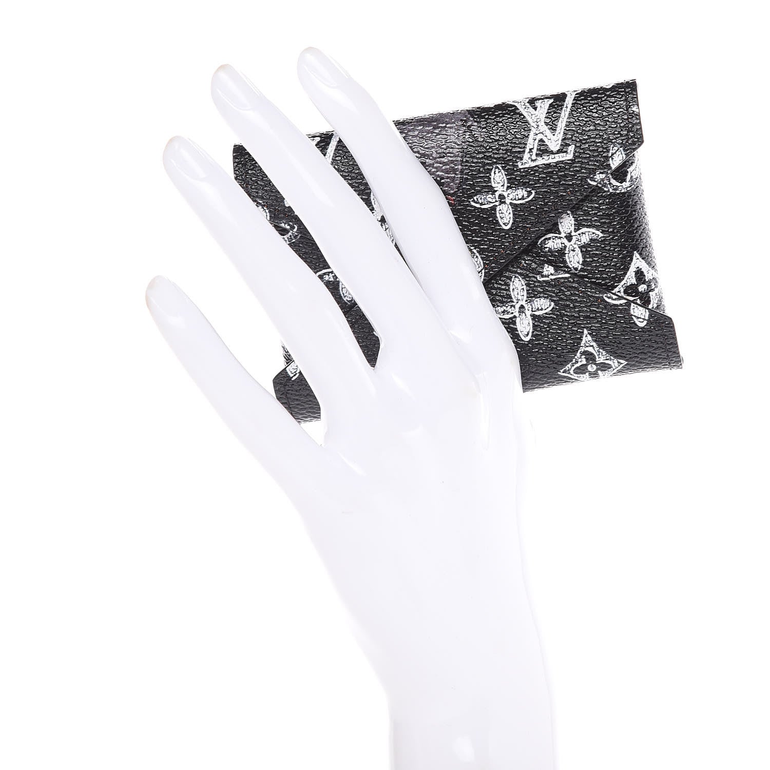 Louis Vuitton Catogram Small Kirigami Pochette Insert Black White 2 of 7