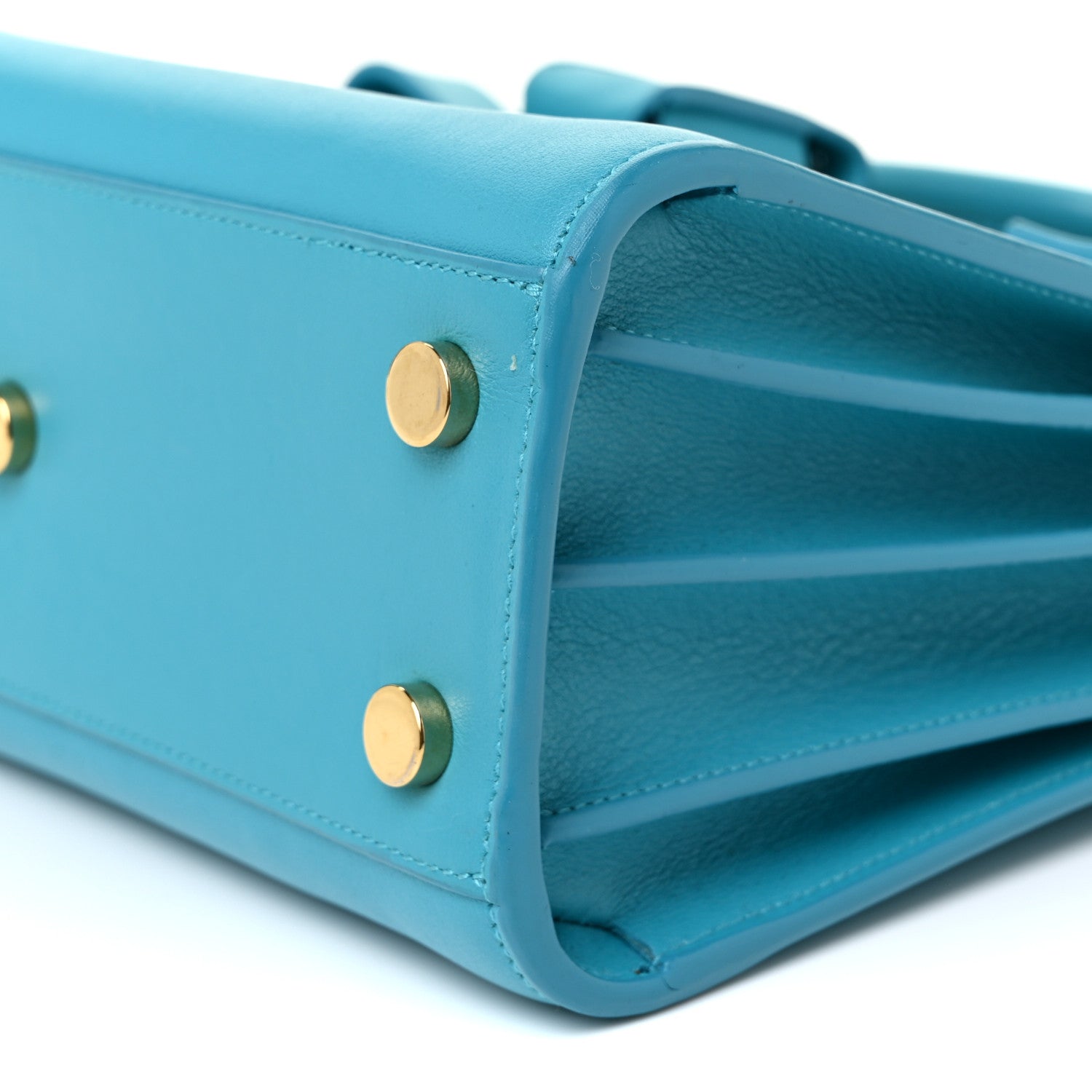 Saint Laurent Calfskin Nano Sac De Jour Turquoise 8 of 16