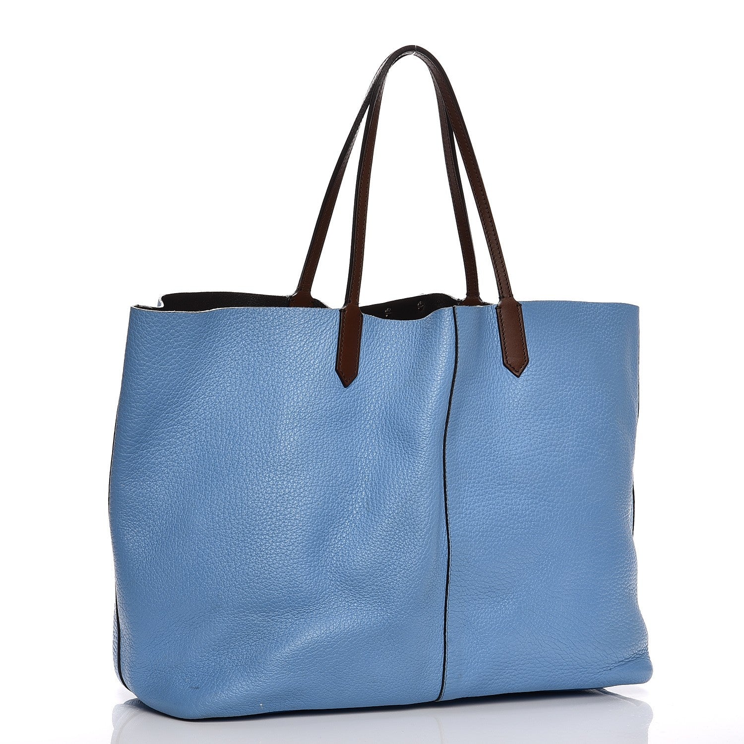 Givenchy Grained Calfskin Large Antigona Tote Blue Brown 4 of 15