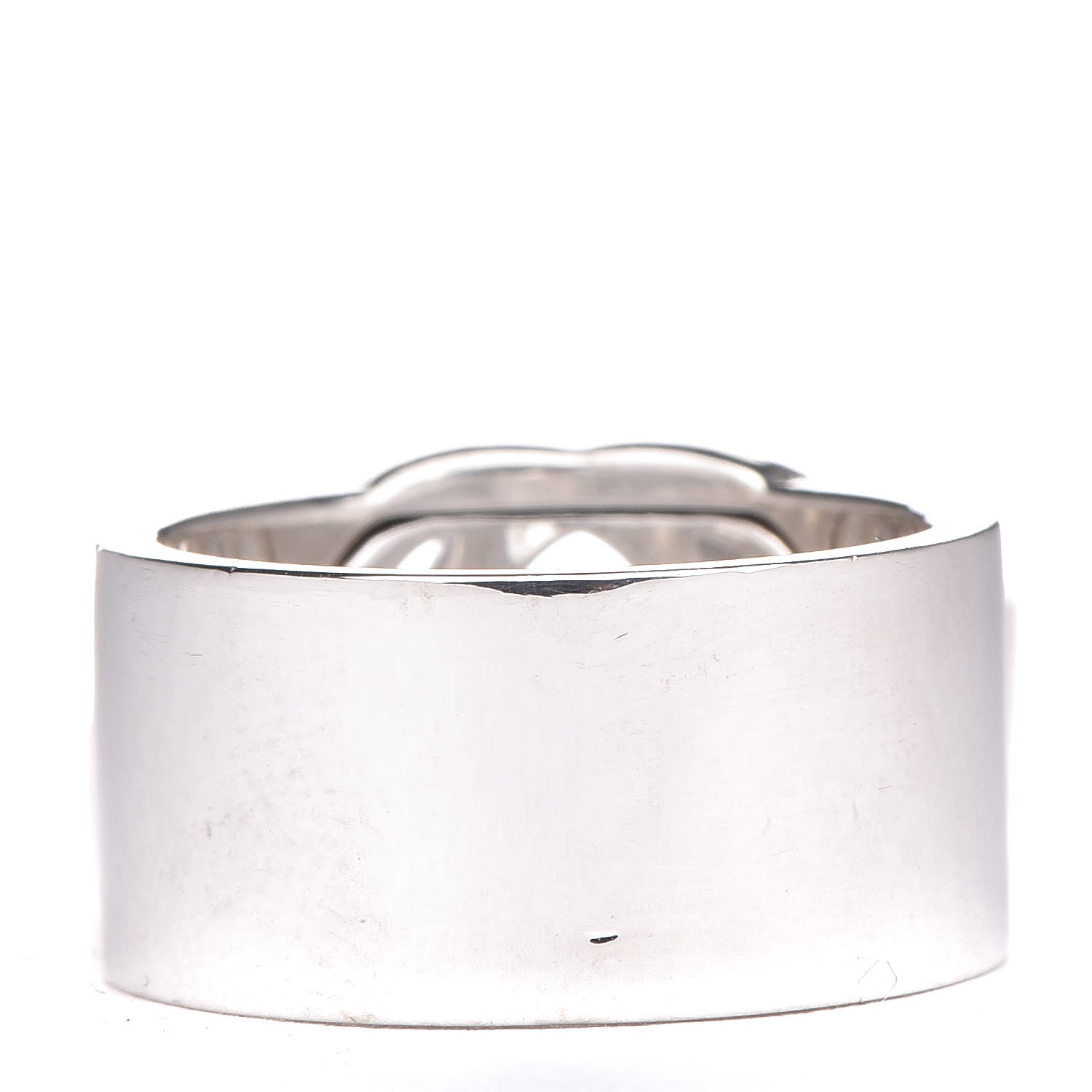 Gucci Sterling Silver 10mm Interlocking G Band Ring 52 6 3 of 5