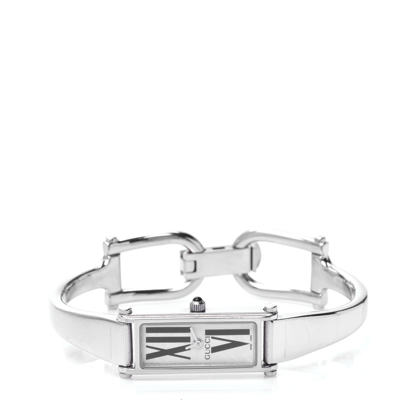 Stainless Steel 12mm 1500L Horsebit Roman Quartz Watch