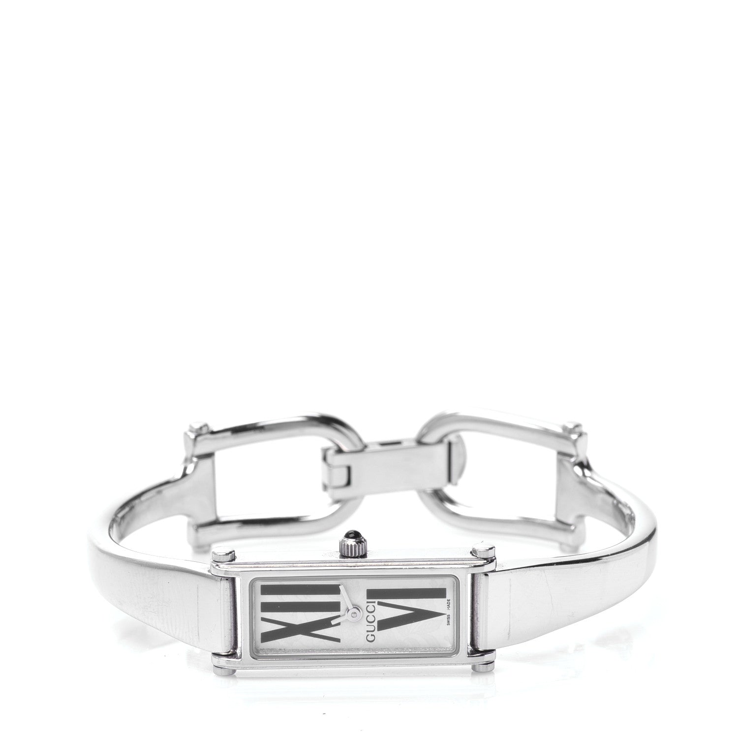 Gucci Stainless Steel 12mm 1500L Horsebit Roman Quartz Watch 2 of 5