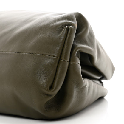 Bottega Veneta Smooth Butter Calf The Pouch Oversized Clutch Kaki Fondent 9 of 9