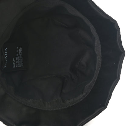Prada Paillettes Logo Bucket Hat M Black 7 of 8