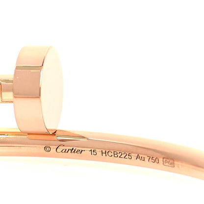 Cartier 18K Pink Gold Small Juste Un Clou Bracelet 15 4 of 5