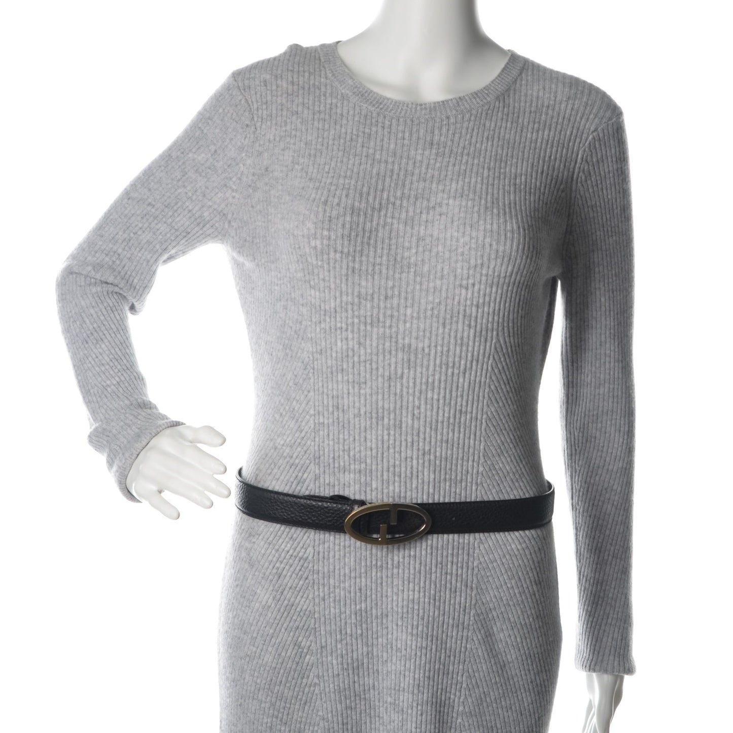 Pebbled Calfskin Belt 80 32 Black