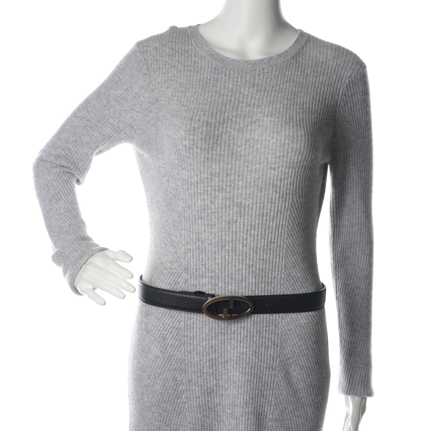 Gucci Pebbled Calfskin Belt 80 32 Black 2 of 7