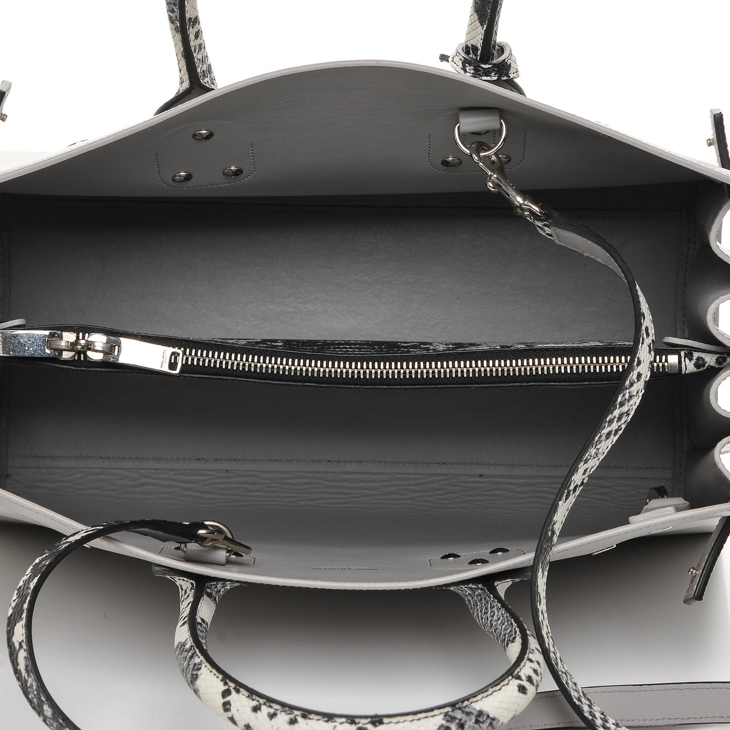Calfskin Embossed Python Small Sac De Jour Souris