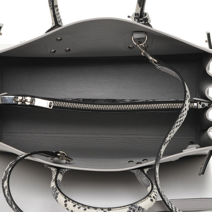 Saint Laurent Calfskin Embossed Python Small Sac De Jour Souris 5 of 7