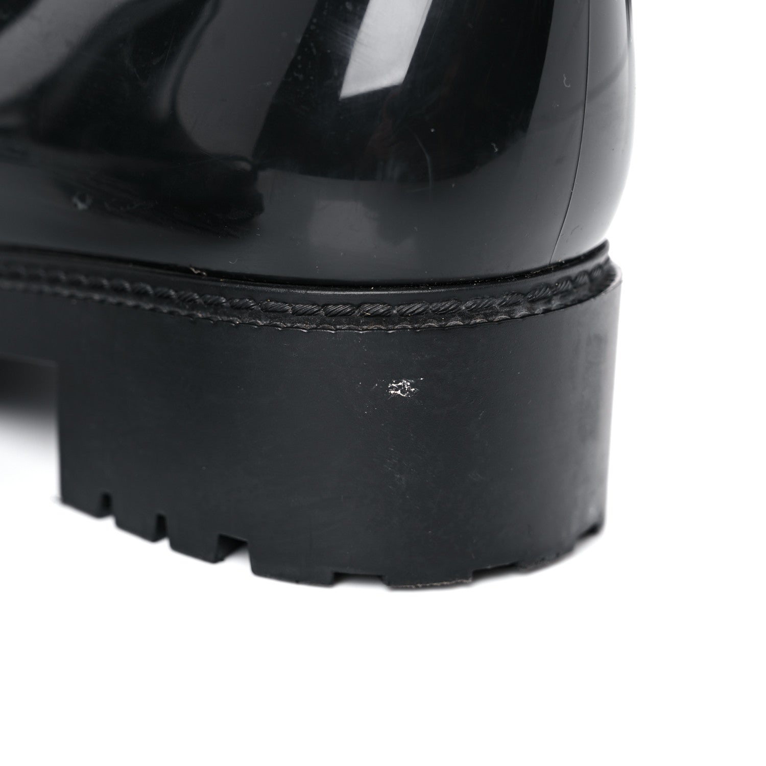 Louis Vuitton Rubber Embossed Monogram Splash Rain Boots 38 Black 14 of 15