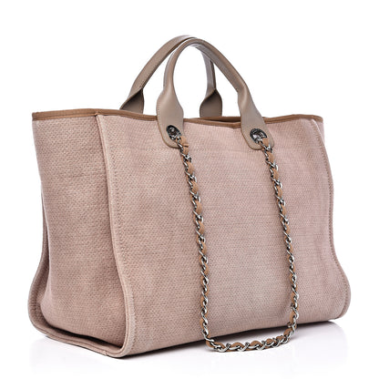 Chanel Canvas Medium Deauville Tote Beige 2 of 11
