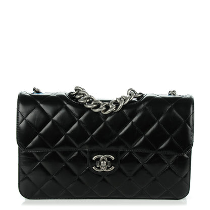 Chanel Calfskin Quilted Large Perfect Edge Flap Black 1 of 8