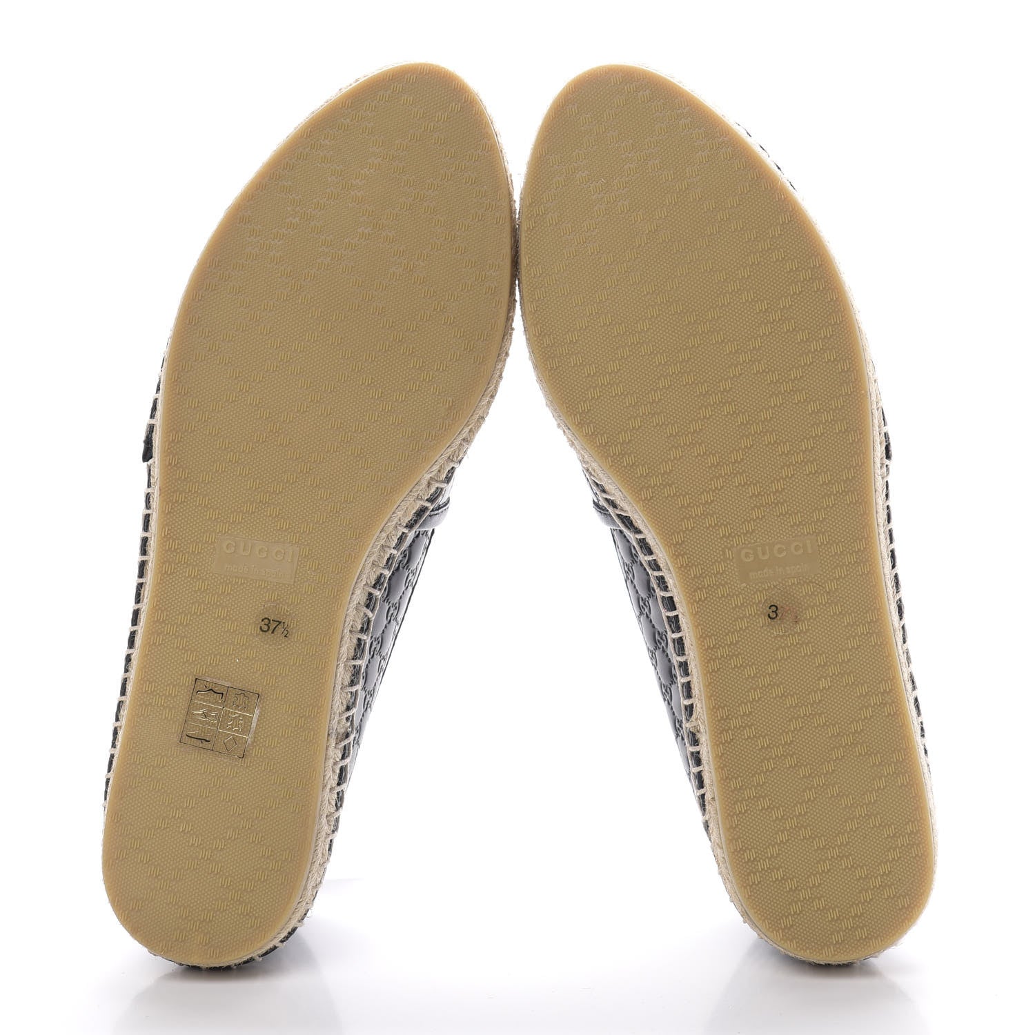Gucci Microguccissima Signature Espadrilles 37.5 Black 5 of 8