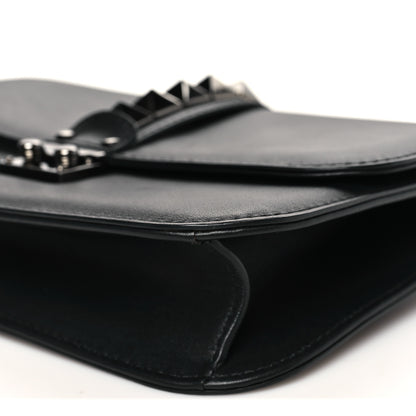 Valentino Garavani Vitello Medium Glam Lock Rockstud Flap Black 9 of 9