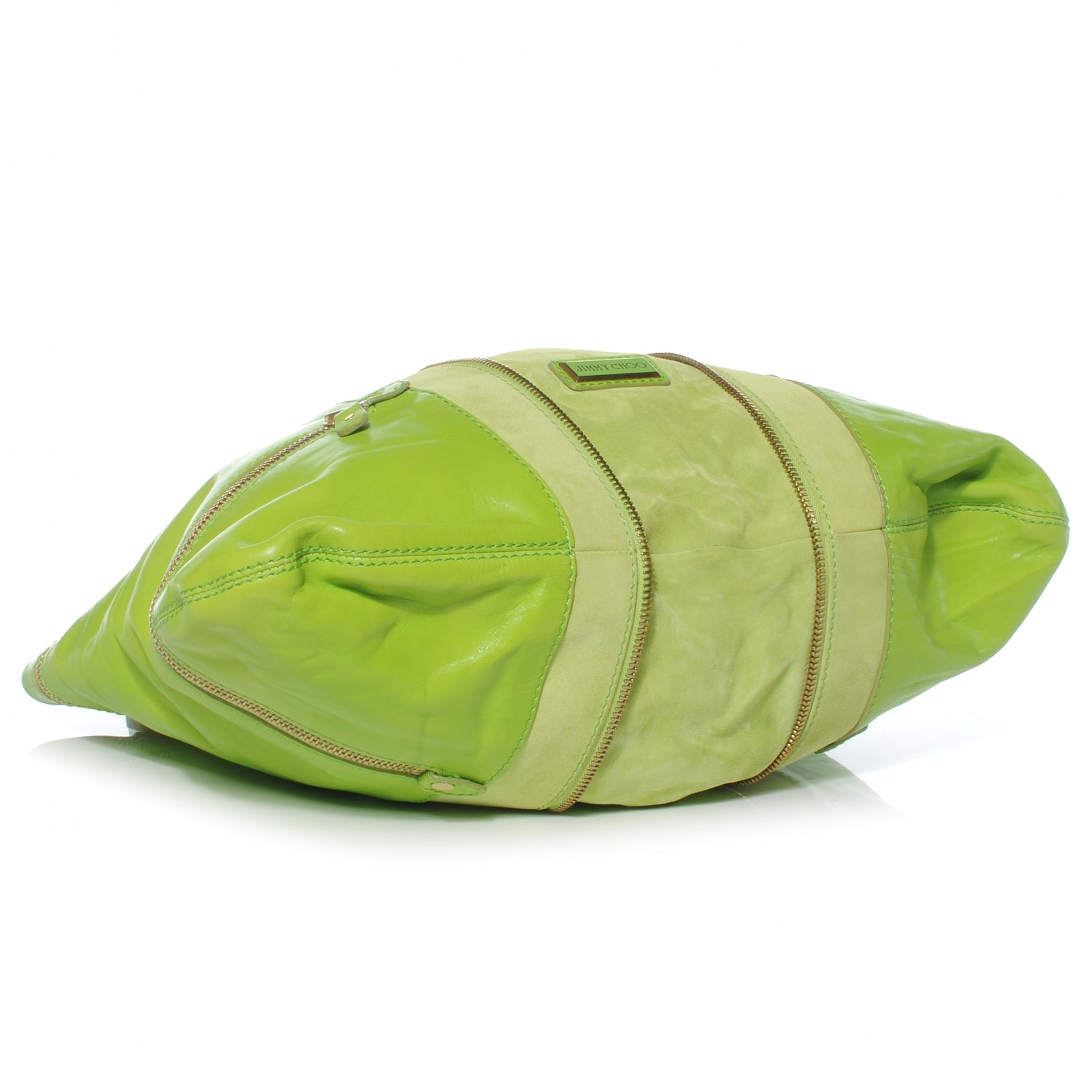 Jimmy Choo Liquid Patent Suede Monna L Lime Green 4 of 8