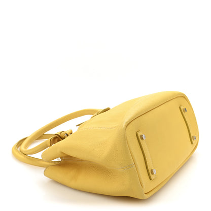 Loro Piana Grained Calfskin Bellevue Odessa Yellow 4 of 15
