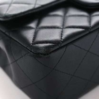 Chanel Lambskin Quilted Mini Rectangular Flap Black 9 of 13